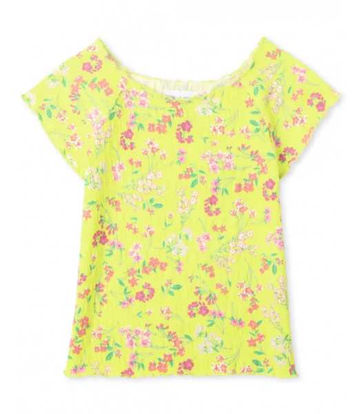 Childrens Place Yellow Floral Top